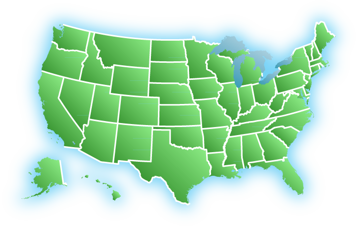 map of US
