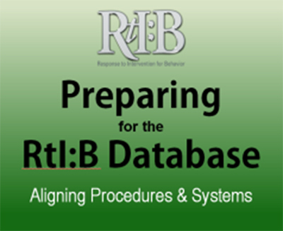 Preparing for the RtI:B Database, cover image
