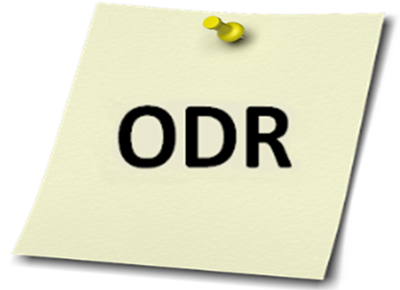 Note with "ODR"